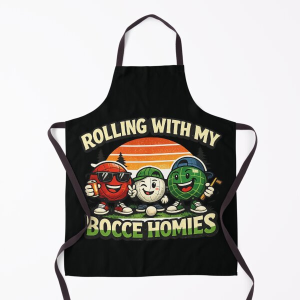 Item preview, Rolling With My Bocce Homies - Funny Bocce Ball Retro Sunset designed and sold by SidTastic .