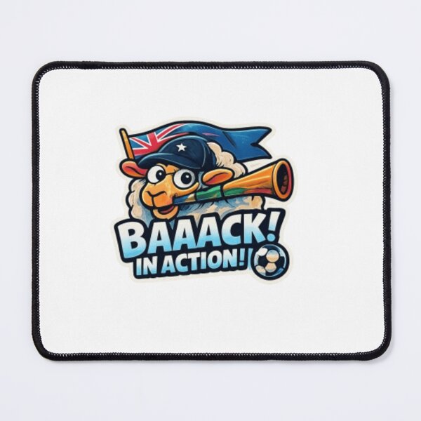 Item preview, Funny New Zealand Soccer Sheep Mascot Design designed and sold by syndia2209.