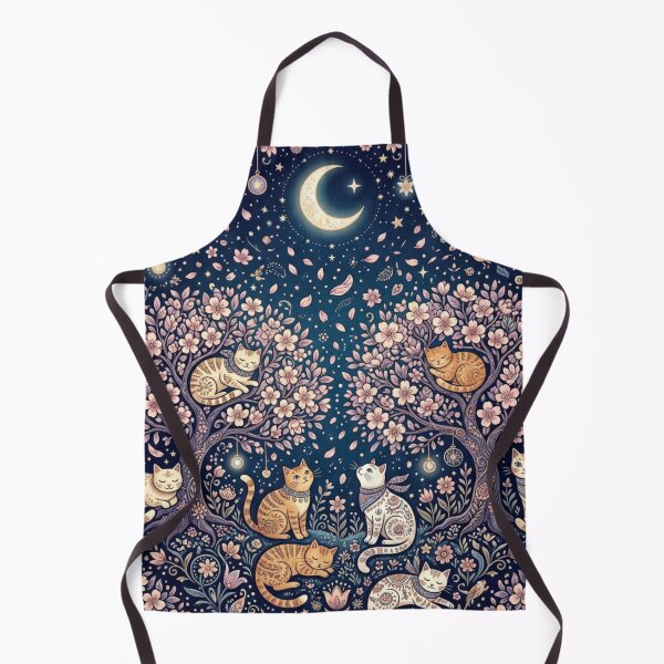Item preview, Whimsical Cats and Sakura Moonlit Night designed and sold by Iampoji.