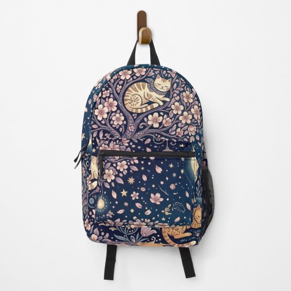 Item preview, Whimsical Cats and Sakura Moonlit Night designed and sold by Iampoji.