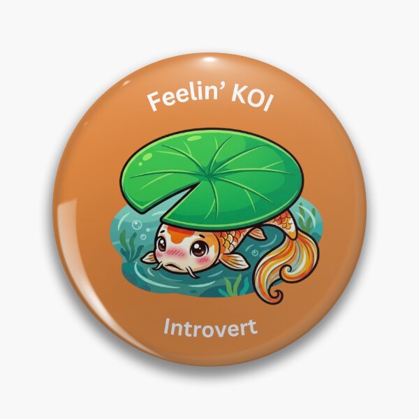 Item preview, Cute Introvert Koi [Rectangular Edition] designed and sold by Social Signals.