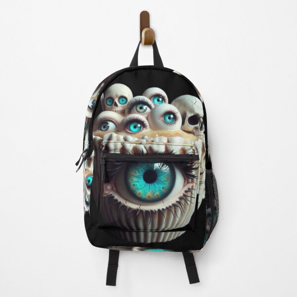 Item preview, Cosmic Coffeehouse Eyeball Soup Mug with Skulls designed and sold by LujziWorld.
