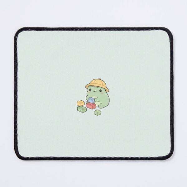 Item preview, Cute Kawaii Frog playing with Legos designed and sold by pixellm.
