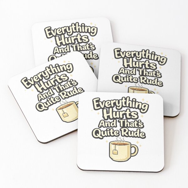 Item preview, Everything Hurts - Dry British chronic illness humour designed and sold by InvisibleDays.