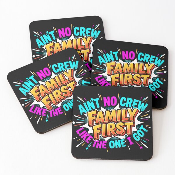 Item preview, Family First Aint No Crew Like The One I Got Comic Pop Art designed and sold by TeNovaStudio.