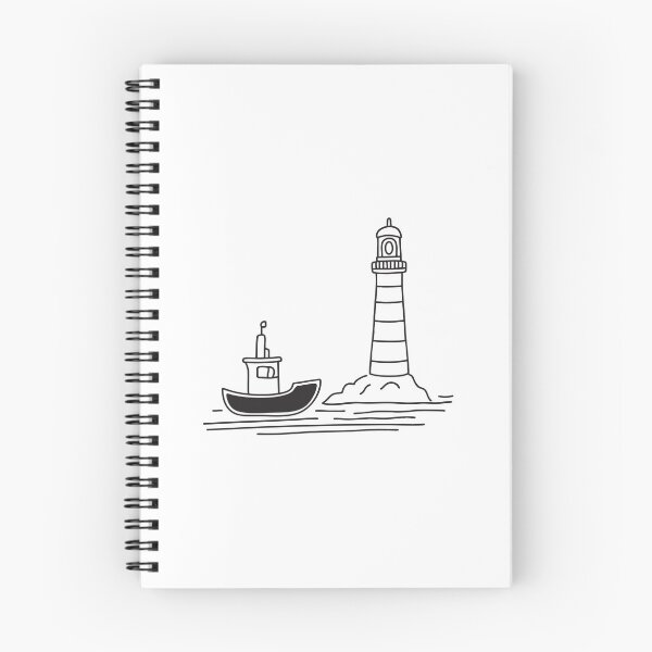 Item preview, Tugboat Resting Near Coastal Beacon designed and sold by rasagamastore.