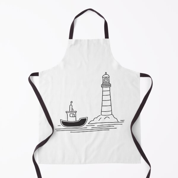 Item preview, Tugboat Resting Near Coastal Beacon designed and sold by rasagamastore.