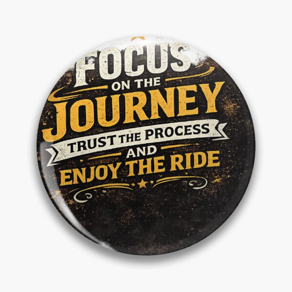 Item preview, Focus on the Journey – Motivational Typography Sticker designed and sold by Ishratparween11.