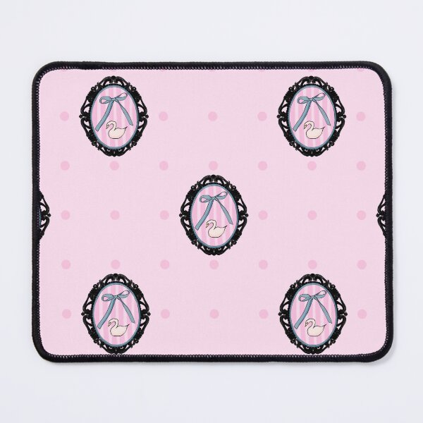Item preview, My Gothic Romance – Victorian Cameo Bow Pattern in Pink Black and Crimson designed and sold by VirtuallyCreativ .