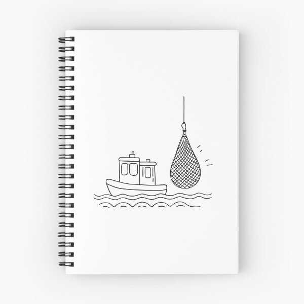 Item preview, Tugboat Near Hanging Fishing Net designed and sold by rasagamastore.