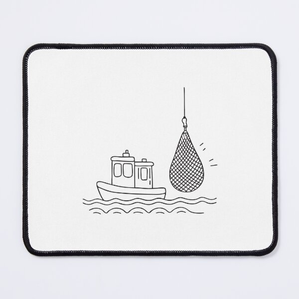 Item preview, Tugboat Near Hanging Fishing Net designed and sold by rasagamastore.