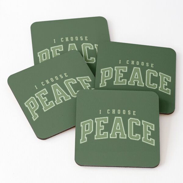 Item preview, I Choose Peace Retro Varsity Typography Design designed and sold by PrintandJoy.