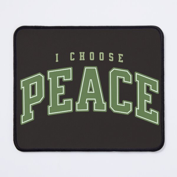 Item preview, I Choose Peace Retro Varsity Typography Design designed and sold by PrintandJoy.