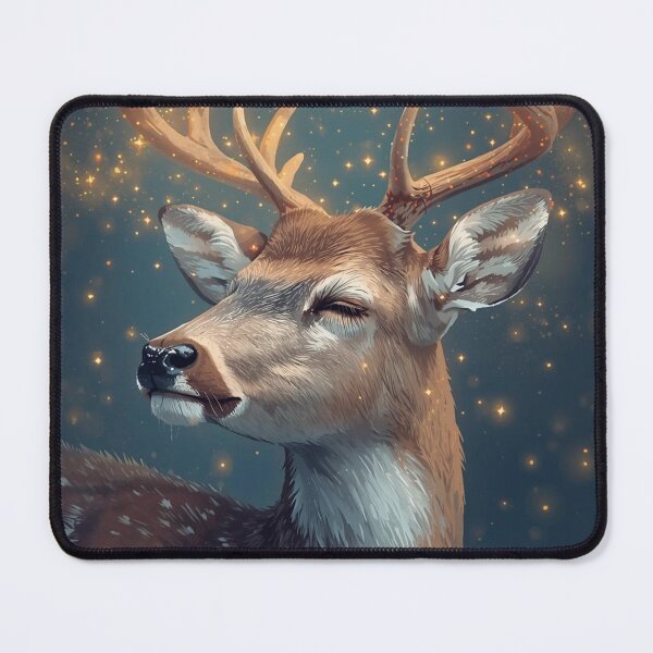 Item preview, Dreamy Deer Woodland Illustration – Soft Pastel Forest Animal Art Print designed and sold by Art70shop.