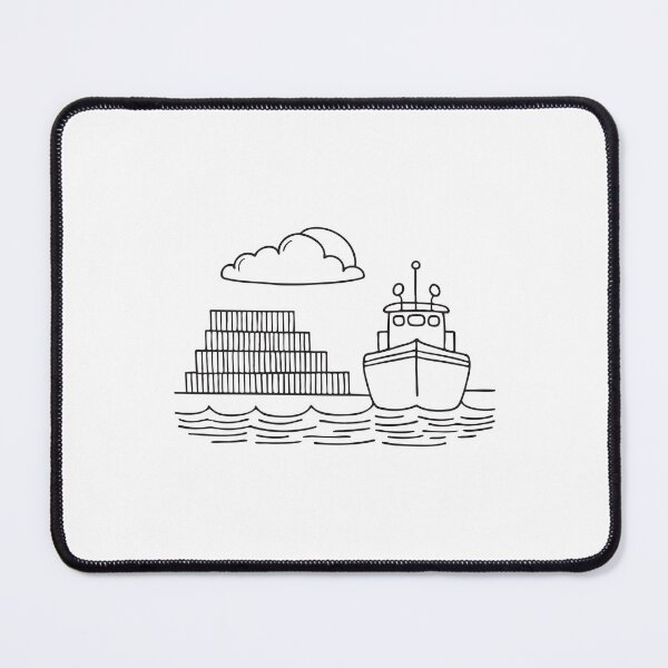 Item preview, Tugboat Near Shipping Containers at Port designed and sold by rasagamastore.