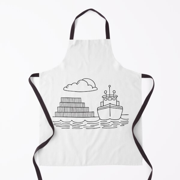 Item preview, Tugboat Near Shipping Containers at Port designed and sold by rasagamastore.