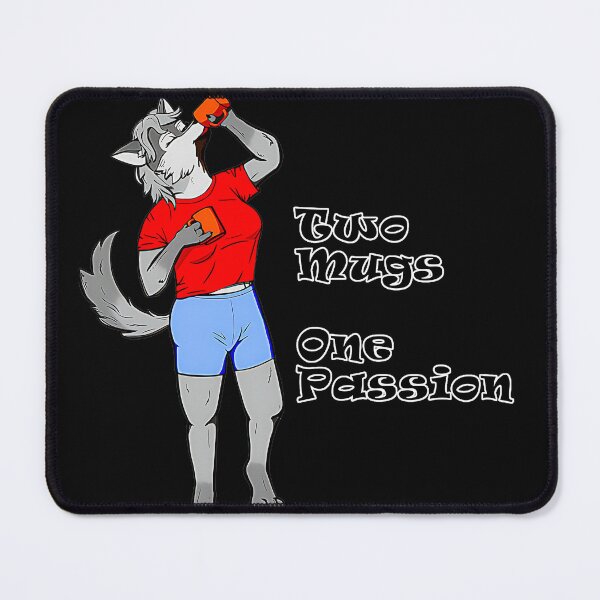 Item preview, Two Mugs One Passion Wolf Furry Beverage Enthusiast designed and sold by CalyZOam99.