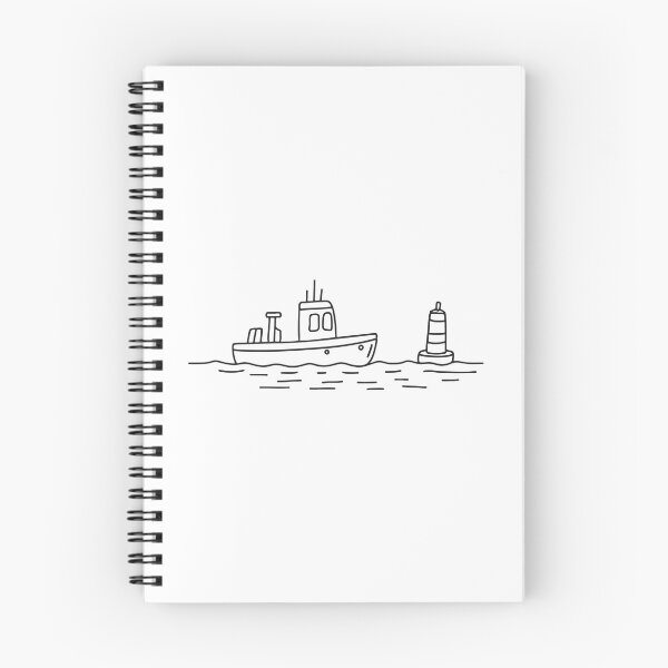 Item preview, Tugboat Sailing Past Harbor Buoy designed and sold by rasagamastore.