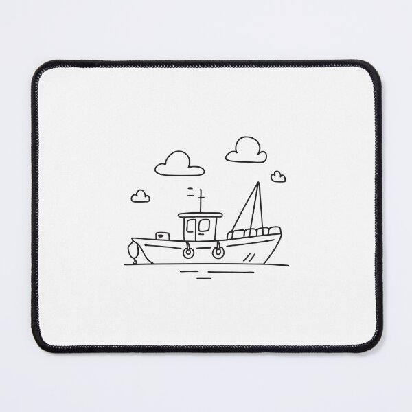Item preview, Tugboat Under Cloudy Sky designed and sold by rasagamastore.