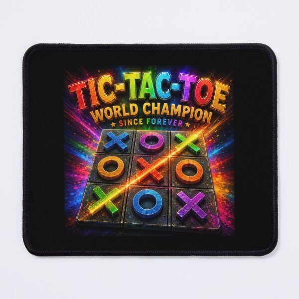 Item preview, Tic Tac Toe World Champion Humor designed and sold by Retr0Tshirts.