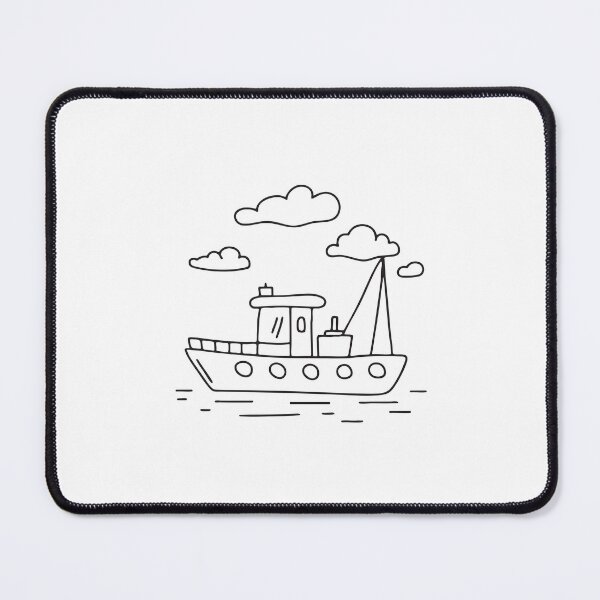 Item preview, Tugboat Moving Beneath Cloudy Skies designed and sold by rasagamastore.