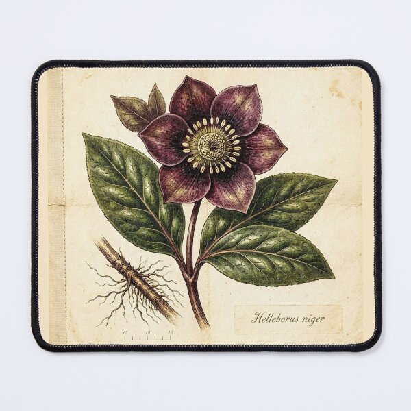 Item preview, Midnight Herbarium III – Black Hellebore designed and sold by Roberta Calabrese.