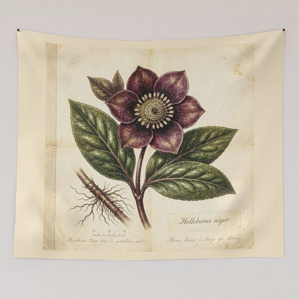 Item preview, Midnight Herbarium III – Black Hellebore designed and sold by Roberta Calabrese.