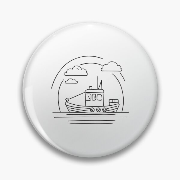 Item preview, Tugboat Sailing Under Overcast Sky designed and sold by rasagamastore.