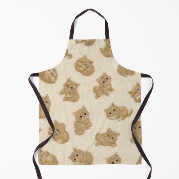 Item preview, Fluffy Kitten Toss Pattern – Cute Teddy Bear Cat Neutral Cozy Home Decor All Over Print designed and sold by IconicDesignsXd.
