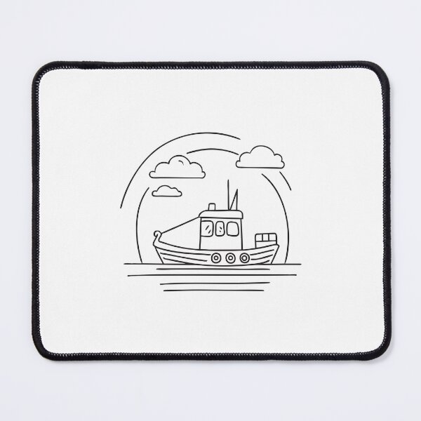 Item preview, Tugboat Sailing Under Overcast Sky designed and sold by rasagamastore.