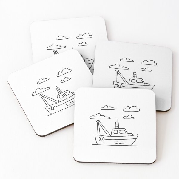 Item preview, Tugboat Drifting Beneath Thick Clouds designed and sold by rasagamastore.