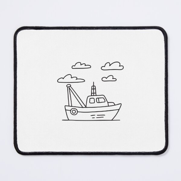 Item preview, Tugboat Drifting Beneath Thick Clouds designed and sold by rasagamastore.