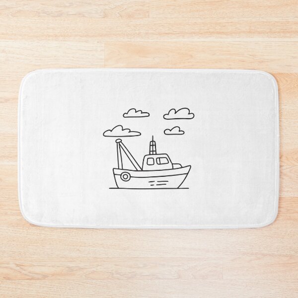 Item preview, Tugboat Drifting Beneath Thick Clouds designed and sold by rasagamastore.