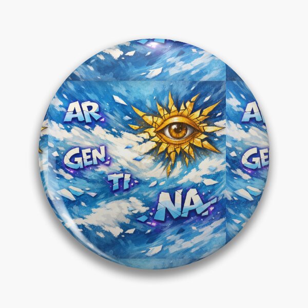 Item preview, Fragmented Argentina - Explosive Golden Sun in the Celestial Sky ✨️ designed and sold by Tienda Argentina.