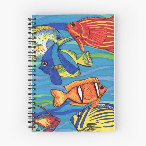 Item preview, Tropical Reef Fishes - Whimsical Marine Life and Coral Reef Art designed and sold by Cass Harker Studio.