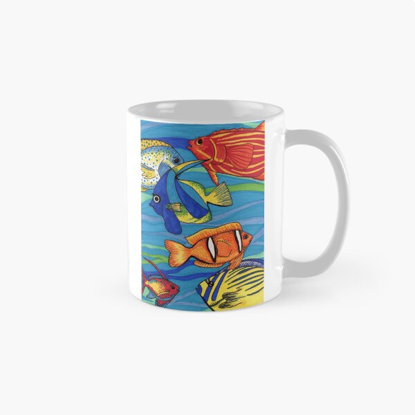 Item preview, Tropical Reef Fishes - Whimsical Marine Life and Coral Reef Art designed and sold by Cass Harker Studio.