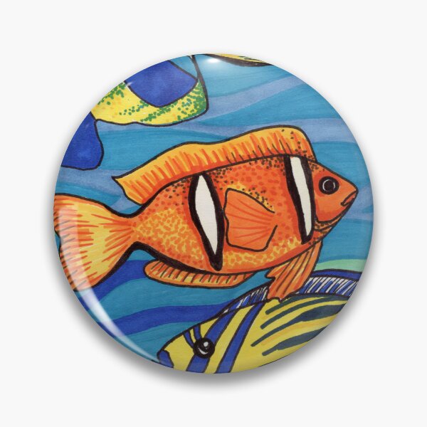 Item preview, Tropical Reef Fishes - Whimsical Marine Life and Coral Reef Art designed and sold by Cass Harker Studio.