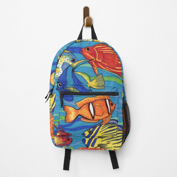 Item preview, Tropical Reef Fishes - Whimsical Marine Life and Coral Reef Art designed and sold by Cass Harker Studio.