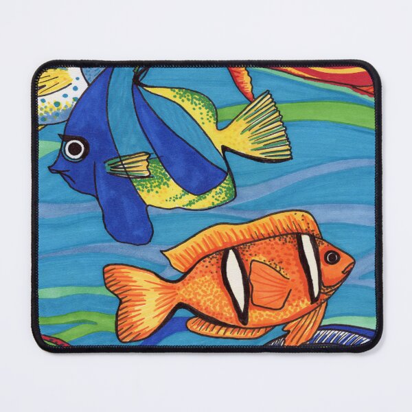Item preview, Tropical Reef Fishes - Whimsical Marine Life and Coral Reef Art designed and sold by Cass Harker Studio.
