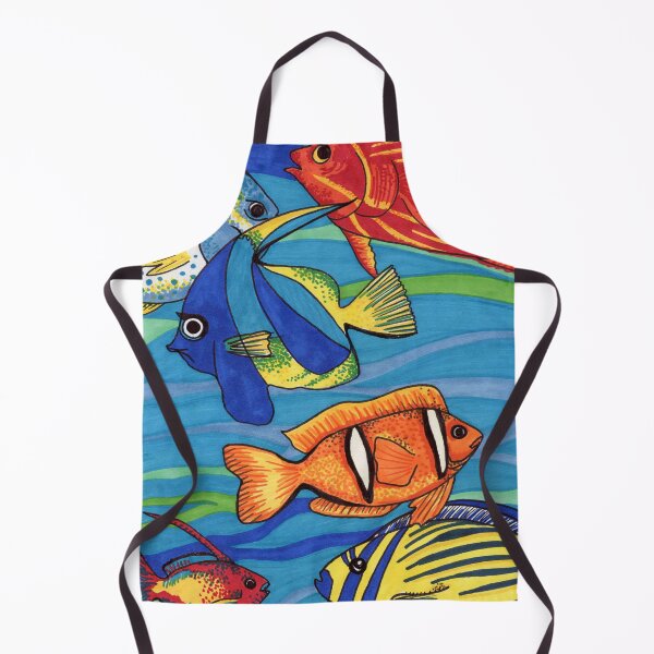 Item preview, Tropical Reef Fishes - Whimsical Marine Life and Coral Reef Art designed and sold by Cass Harker Studio.