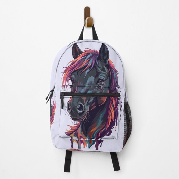 Item preview, Majestic Horse Portrait - Vibrant Artistic Colorful Mane designed and sold by artscripts.