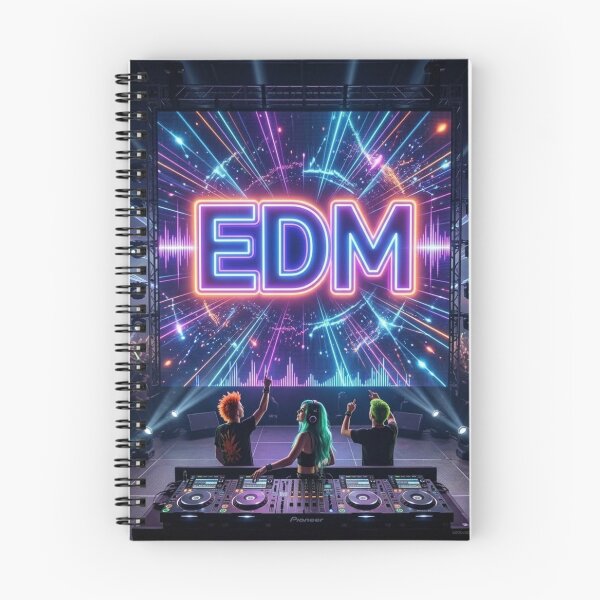Item preview, EDM Music Festival Night with Neon Lights and Live DJ Performance designed and sold by xsctasy.