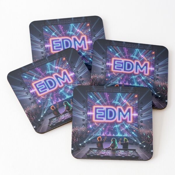 Item preview, EDM Music Festival Night with Neon Lights and Live DJ Performance designed and sold by xsctasy.