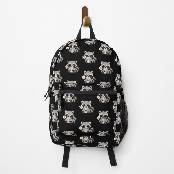 Item preview, Cute Raccoon Holding a Flower Embroidery Patch designed and sold by ColorSplash123.
