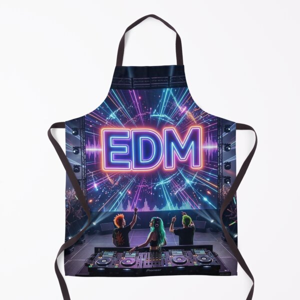 Item preview, EDM Music Festival Night with Neon Lights and Live DJ Performance designed and sold by xsctasy.