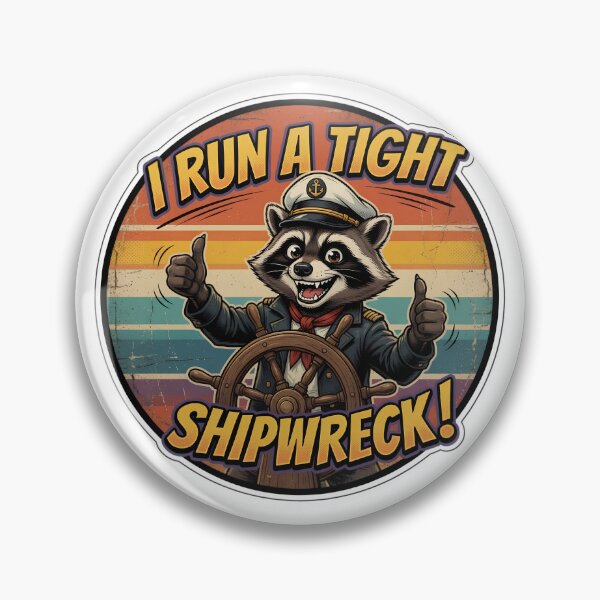 Item preview, I Run A Tight Shipwreck Raccoon Captain designed and sold by TshirtsOnline-.