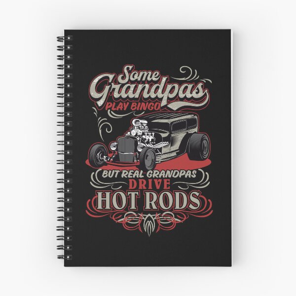 Artikelvorschau, Einige Großväter spielen Bingo, aber echte Großväter fahren Hot Rods. 50er-60er-Jahre-Rockabilly-Rock'n'Roll-Vintage entworfen und verkauft von MemphisCenter.