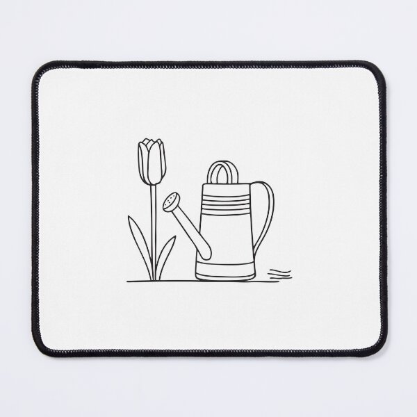 Item preview, Tulip Blooming Behind Watering Can designed and sold by rasagamastore.