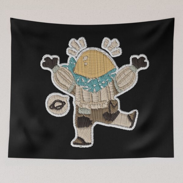 Item preview, Chert Embroidery Patch Action – Cozy Outer Wilds Space Explorer Sticker designed and sold by · GAMING SOUL ·.