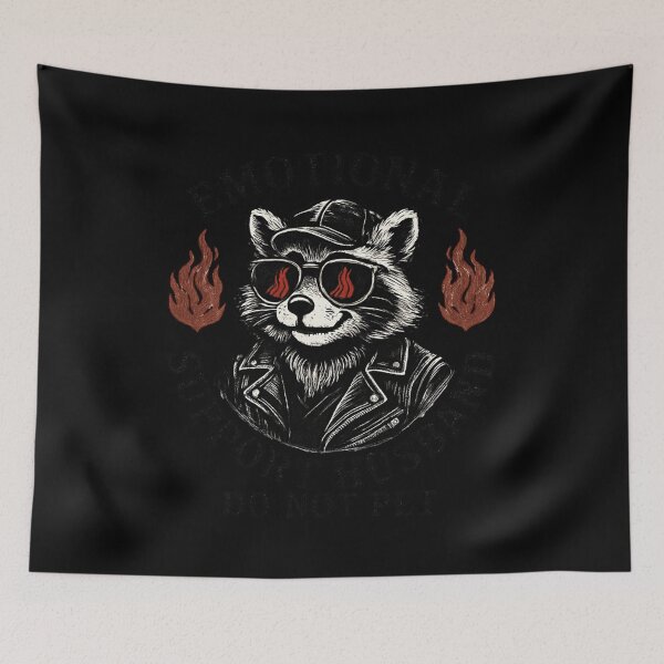 Item preview, Emotional Support Raccoon designed and sold by SiarheiYur.